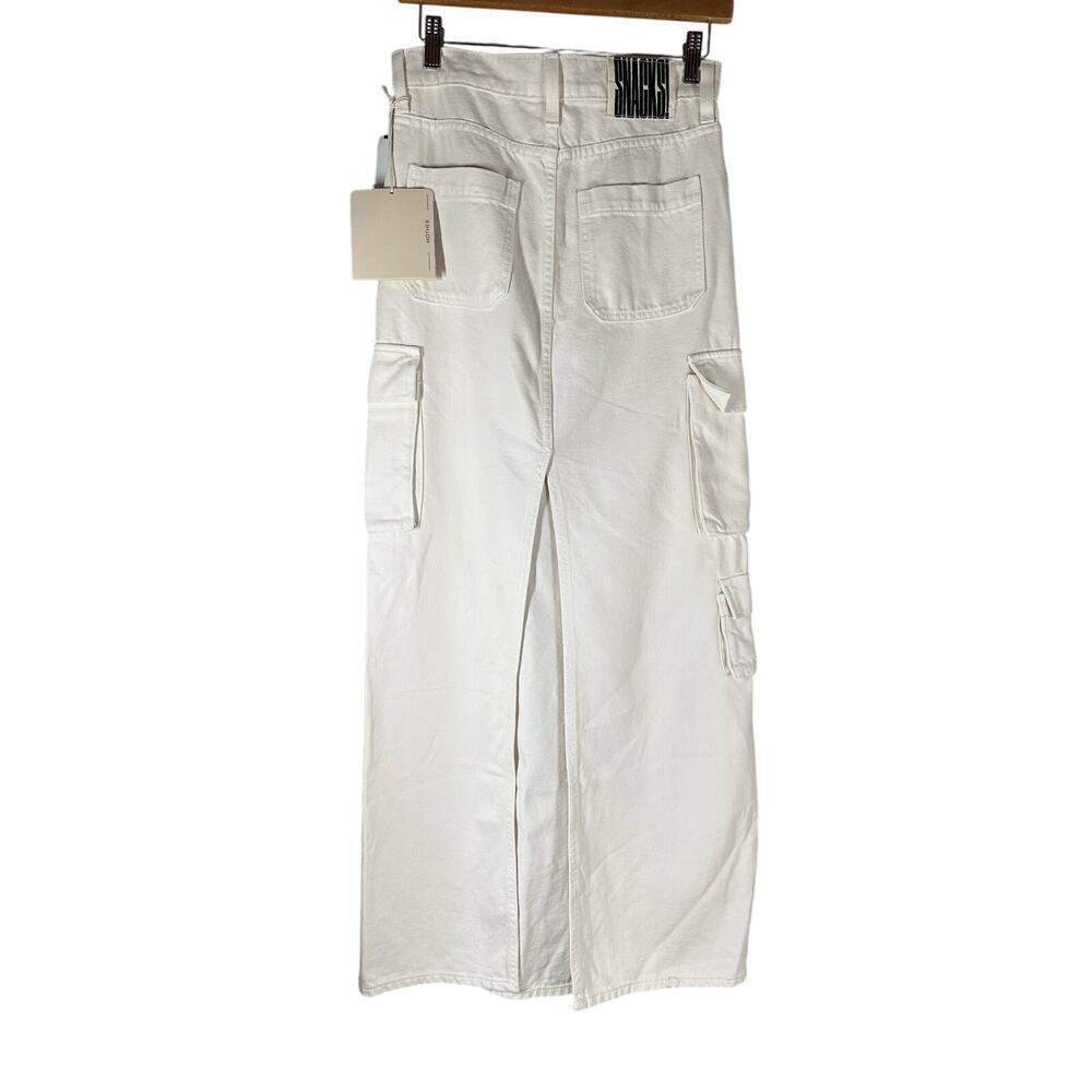 MOTHER SNACKS! The Fun Dip Cargo Maxi Skirt Natural Size 25 - Picture 2 of 11